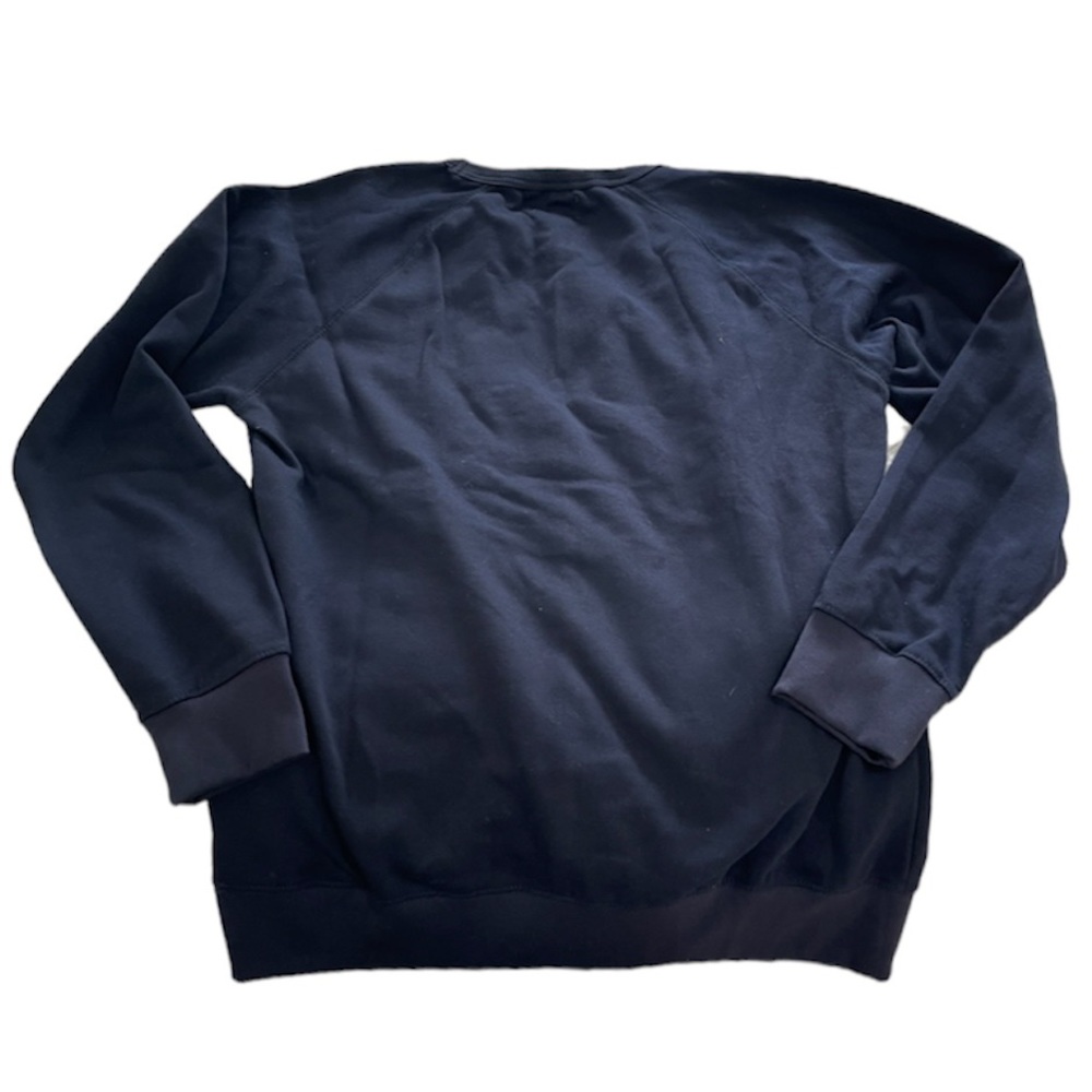 Adidas Trefoil Navy and White Crew Neck Sweatshirt - Picture 3 of 5